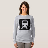 列車標識 – 黒 Tシャツ (正面フル)