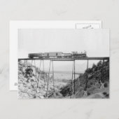 列車横断高橋， 1890 ポストカード (正面/裏面)