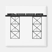 列車橋 マグネット (正面)