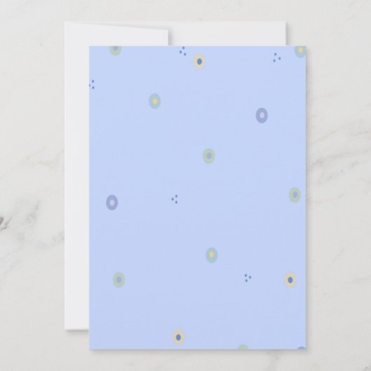 列車歓迎ベビーシャワー招待状 招待状 (裏面)