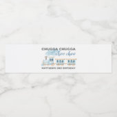 列車水筒ラベル誕生日ベビーシャワー ペットボトルラベル (シングルラベル)