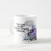 列車熱狂するのクラシックマグ コーヒーマグカップ (正面左)