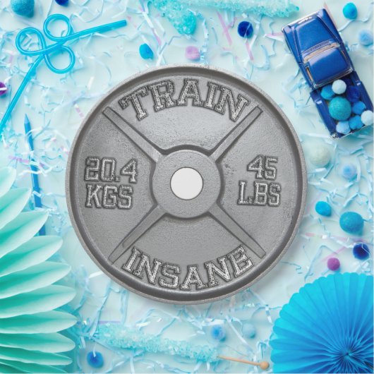 列車狂(バーベルプレート)トレーニング やる気を起こさせる ペーパープレート (パーティー)