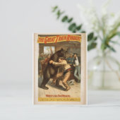 列車素晴らしの強盗「富のためのレスリング」 ポストカード (スタンド正面)