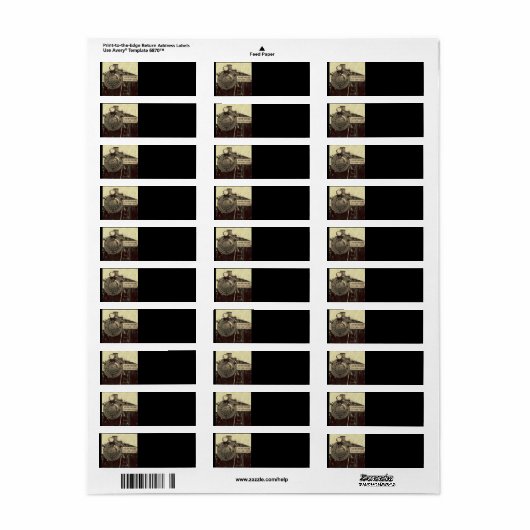 列車素朴 ラベル (フルシート)