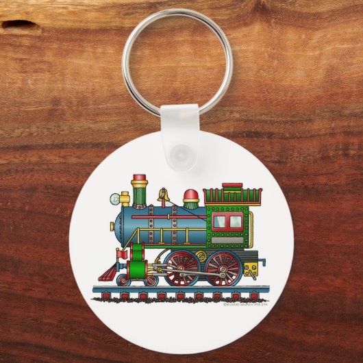 列車蒸気エンジンChoo Choo Key Chains キーホルダー (正面)