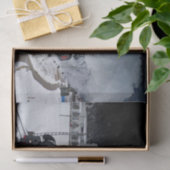 列車蒸気機関車の雪像 薄葉紙 (ギフト)