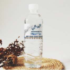 列車誕生日ウォーターボトルラベルすべてのボード ペットボトルラベル