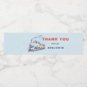 列車誕生日ウォーターボトルラベルチャガチャガ ペットボトルラベル (シングルラベル)