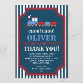 列車誕生日サンキューカード サンキューカード