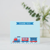 列車誕生日サンキューノートカード ポストカード (スタンド正面)