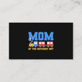 列車誕生日テーマママ誕生日ボーイトレイン誕生 名刺 (裏面)