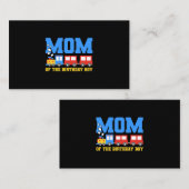 列車誕生日テーマママ誕生日ボーイトレイン誕生 名刺 (正面/裏面)