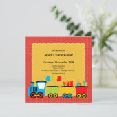 列車誕生日テーマ 招待状 (スタンド正面)