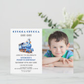 列車誕生日フォト招待状列車 招待状 (スタンド正面)