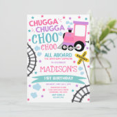 列車誕生日招待状チュガチャガチョーチョ 招待状 (スタンド正面)