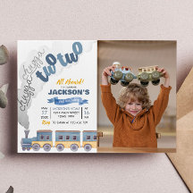 列車誕生日招待状チュガチャガツーリング