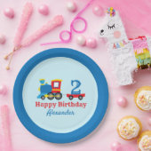 列車誕生日 ペーパープレート (パーティー)