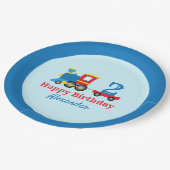 列車誕生日 ペーパープレート (アングル)