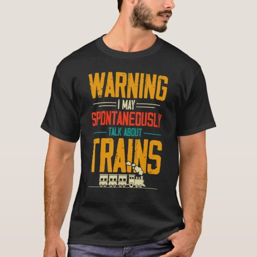 列車警告について早速話そう Tシャツ (正面)