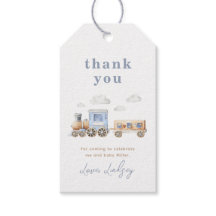 列車赤ちゃんシャワーありがとうラベル