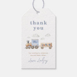 列車赤ちゃんシャワーありがとうラベル ギフトタグ