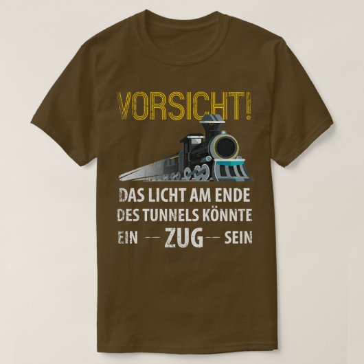 列車運転列車鉄道 Tシャツ (デザイン正面)