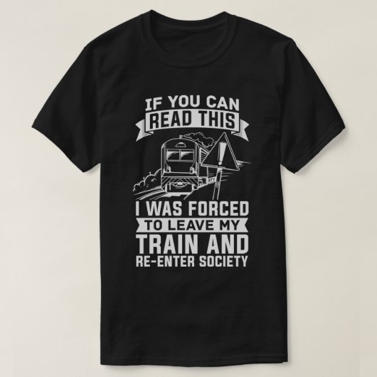 列車運転士鉄道機関車1 Tシャツ (デザイン正面)