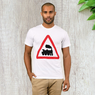 列車道路標識Tシャツ Tシャツ