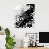 列車難破船モンパルナス， 1895年10月22日 ポスター (ホームオフィス)