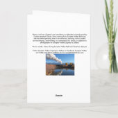 列車頼のクリスマスカードにサンタ シーズンカード (裏面)