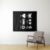 列車食べの仕事ラブスリープリピートジやる気を起こさせるム タペストリー (インサイチュ(横))