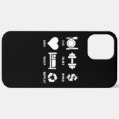 列車食べの仕事ラブスリープリピートジやる気を起こさせるム Case-Mate iPhoneケース (裏面 (横))