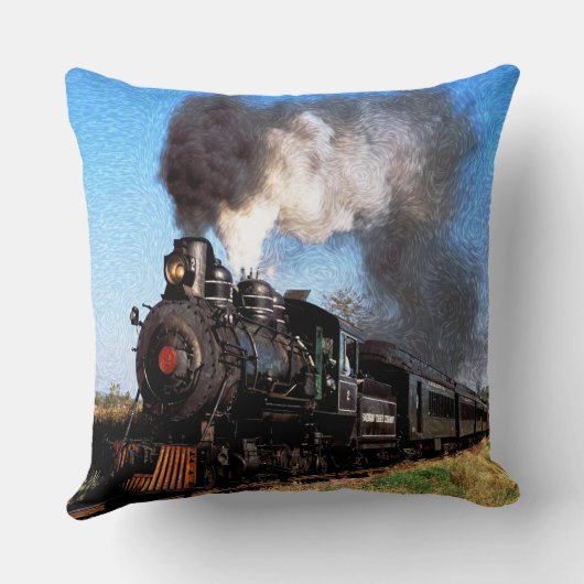 列車2の枕 クッション (裏面)