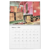 列車2013年 カレンダー (2月 2026)