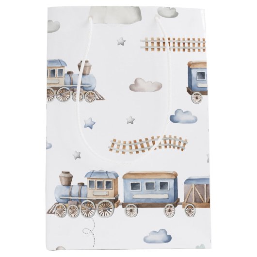 列車2ndバースデーチャッガツーミディアム抱き枕 ミディアムペーパーバッグ (正面)