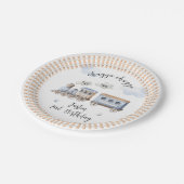 列車2ndバースデーチャッガツーリング紙プレート ペーパープレート (アングル)