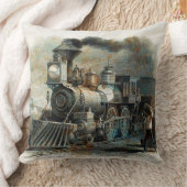 列車31-32のイメージの選択枕 クッション (ブランケット)