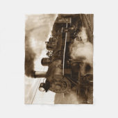 列車4 フリースブランケット (正面)