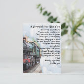 列車 - おじいちゃんの詩 ポストカード (スタンド正面)