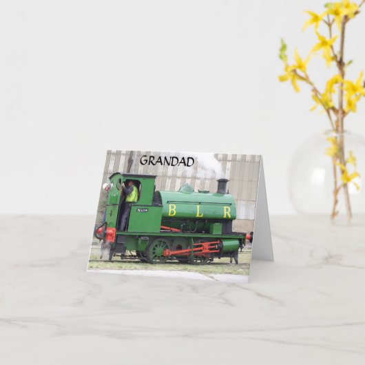 列車 カード (黄色い花)