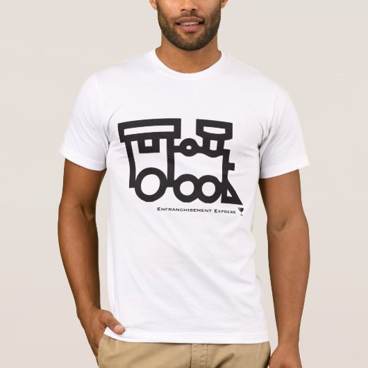 列車、ガラス、明白な参政権-カスタマイズ Tシャツ (正面)