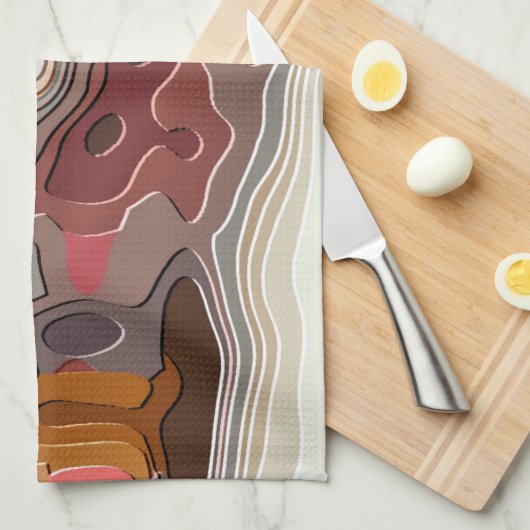 列車 キッチンタオル (四つ折り)