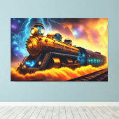 列車 キャンバスプリント (インサイチュ (ウッドフロア))