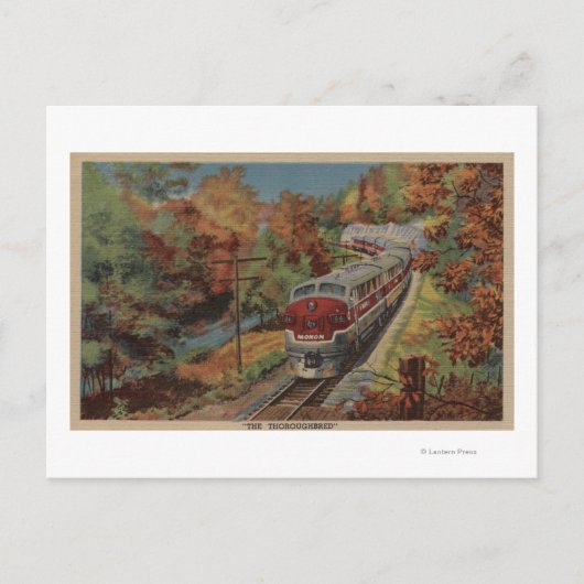 列車 – サラブレッド・モノン ポストカード (正面)