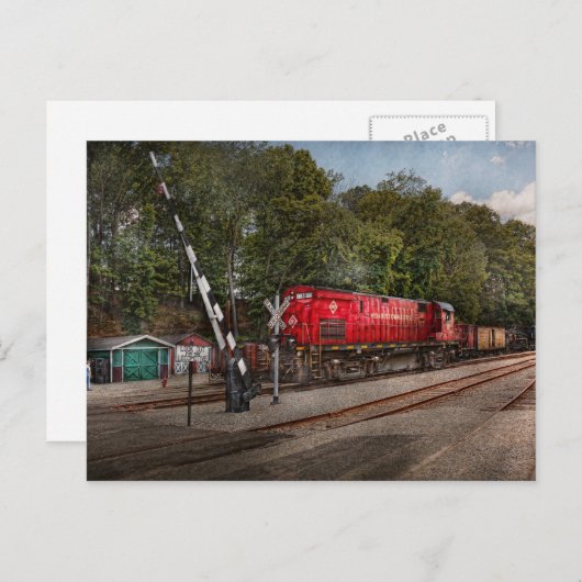 列車 – ディーゼル – 機関車を探す ポストカード (正面/裏面)