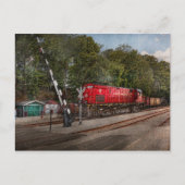 列車 – ディーゼル – 機関車を探す ポストカード (正面)