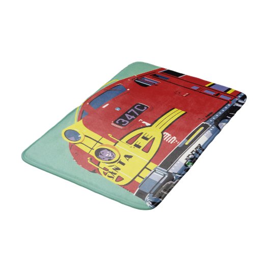 列車 バスマット (アングル)