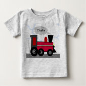 列車 ベビーTシャツ (正面)