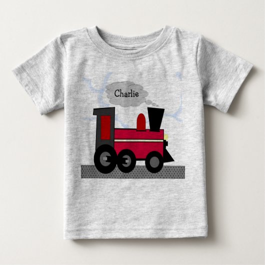 列車 ベビーTシャツ (正面)
